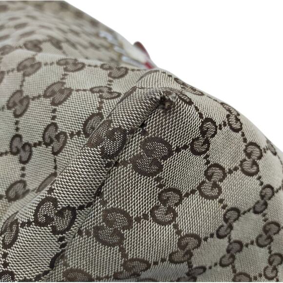 Gucci GG Canvas Chihuahua Enamel Red Tote Bag EUC - Picture 6 of 9